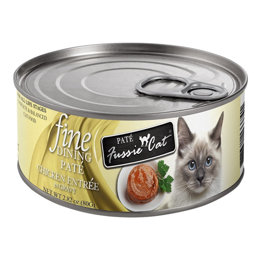 Fussie Cat Fine Dining Pate Chicken Entree in Gravy 2.82oz