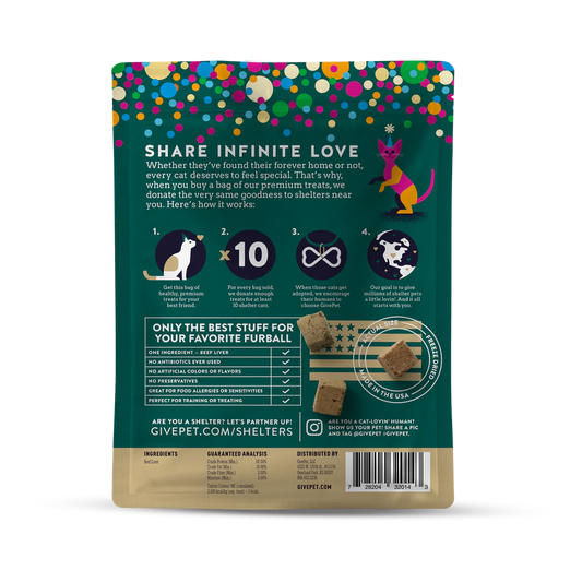 GivePet Cat Freeze-Dried Birthday Purr-resent 1.25oz