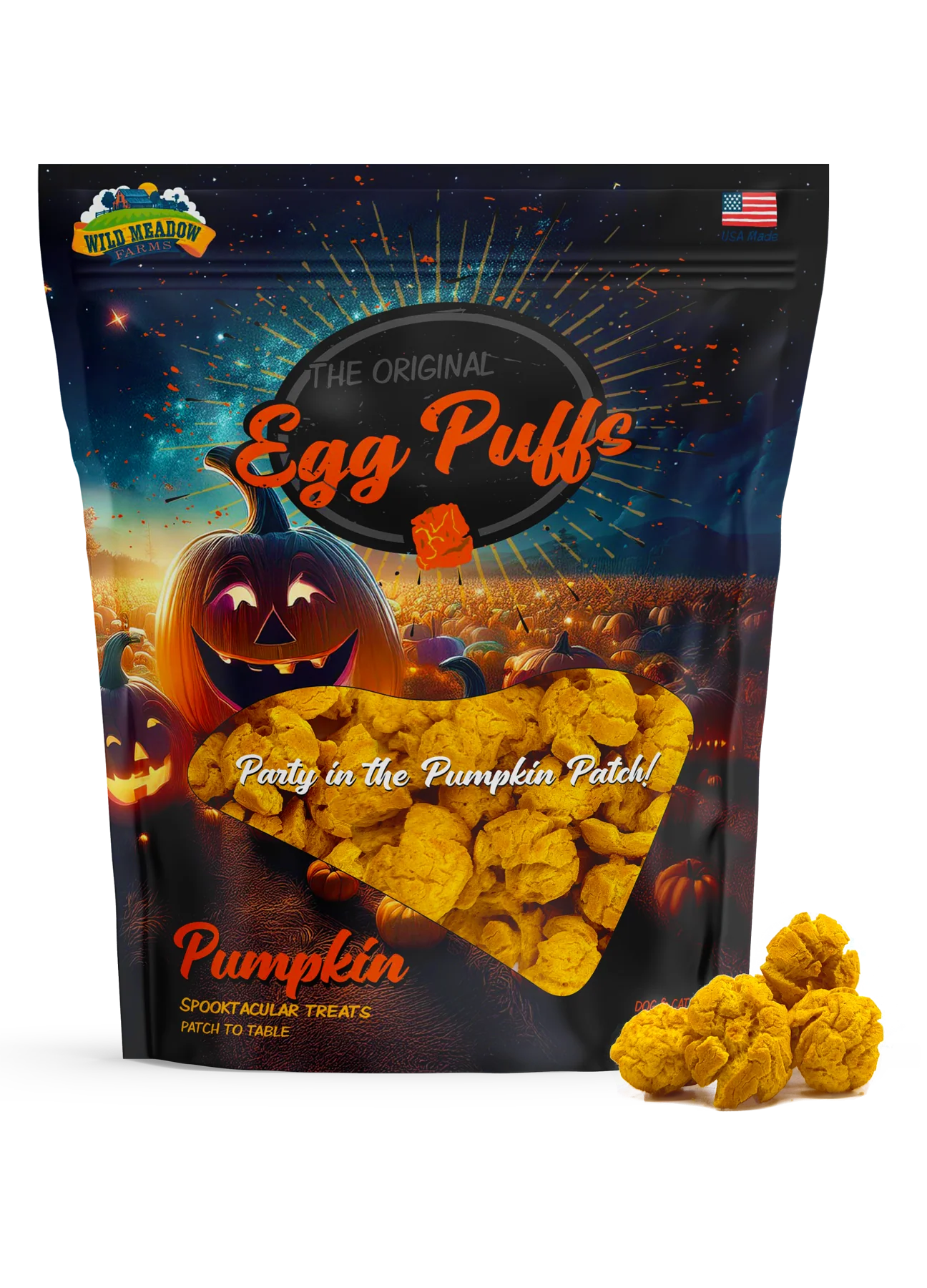 Wild Meadow Farms Hallowen Pumpking Egg Puffs 1oz
