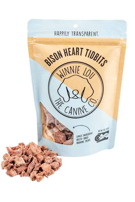 Winnie Lou Bison Heart Tidbits 2oz