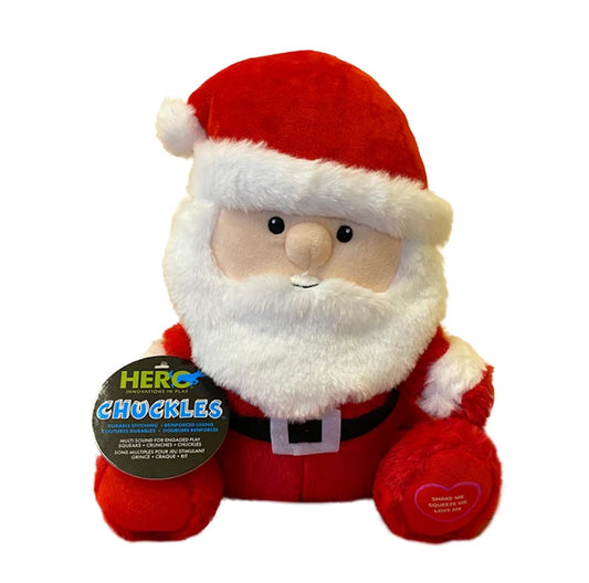 Hero Chuckles Santa Claus Dog Toy