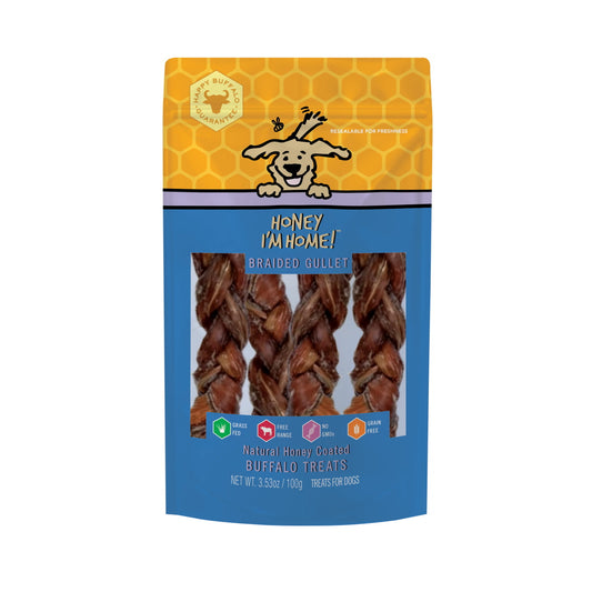 Honey I'm Home Honey Coated Buffalo Braided Gullet Sticks 3.5oz