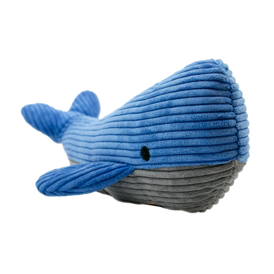 Tall Tails Whale with Squeaker Dog Toy 12-in