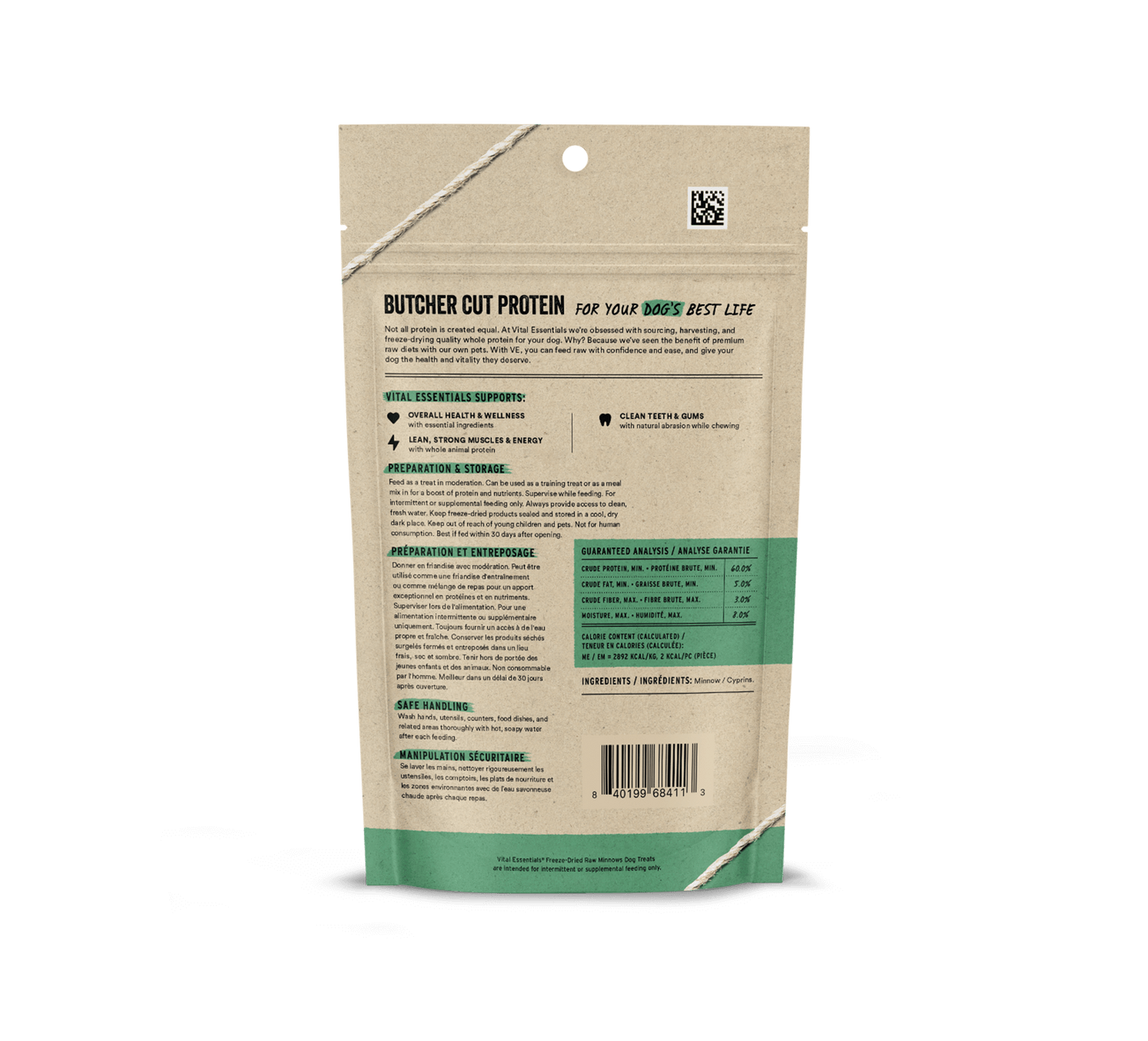 Vital Essentials Freeze-Dried Raw Minnows Dog Treats 1oz