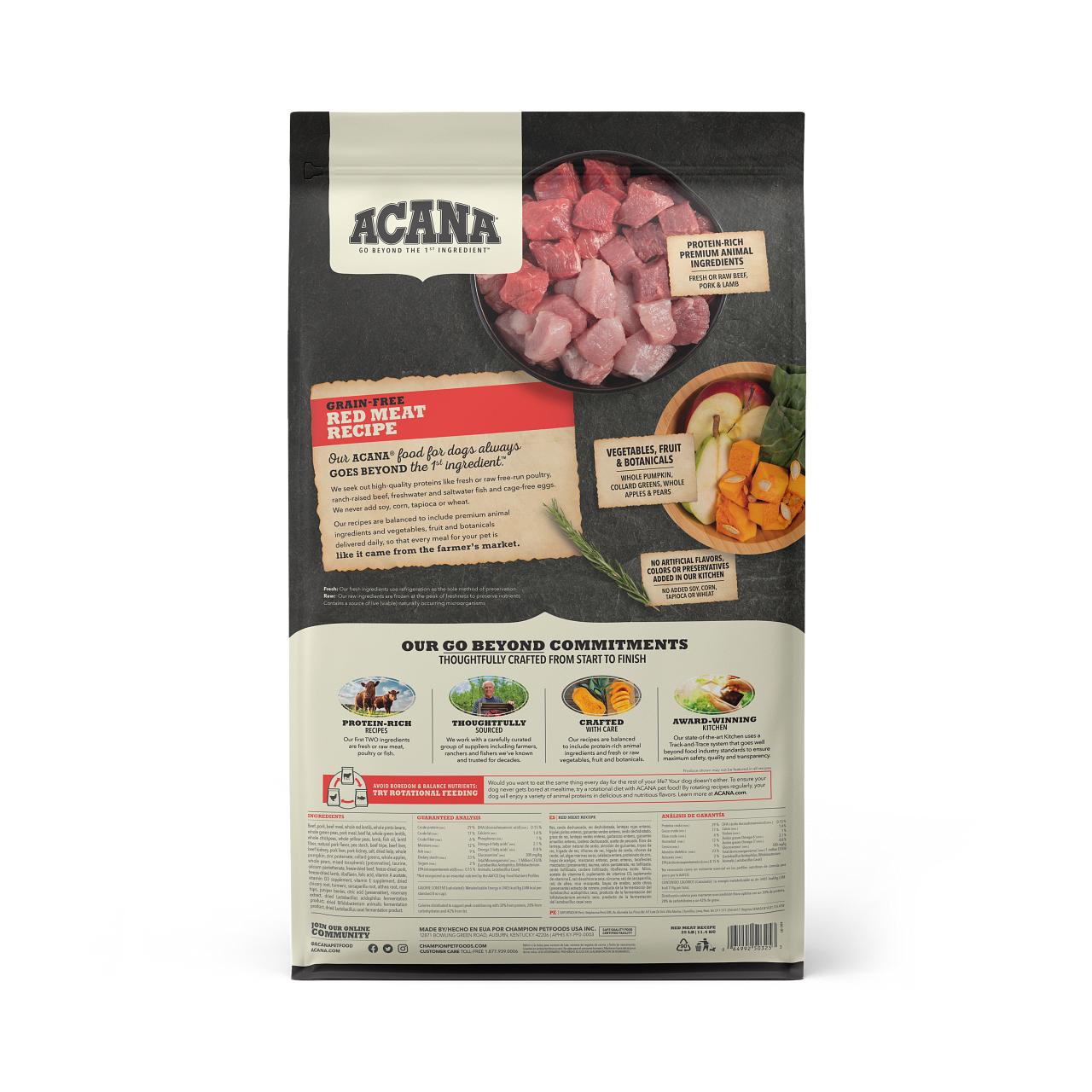 Acana Heritage Red Meat Recipe Dog Food