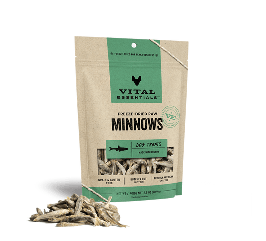 Vital Essentials Freeze-Dried Raw Minnows Dog Treats 2.5oz