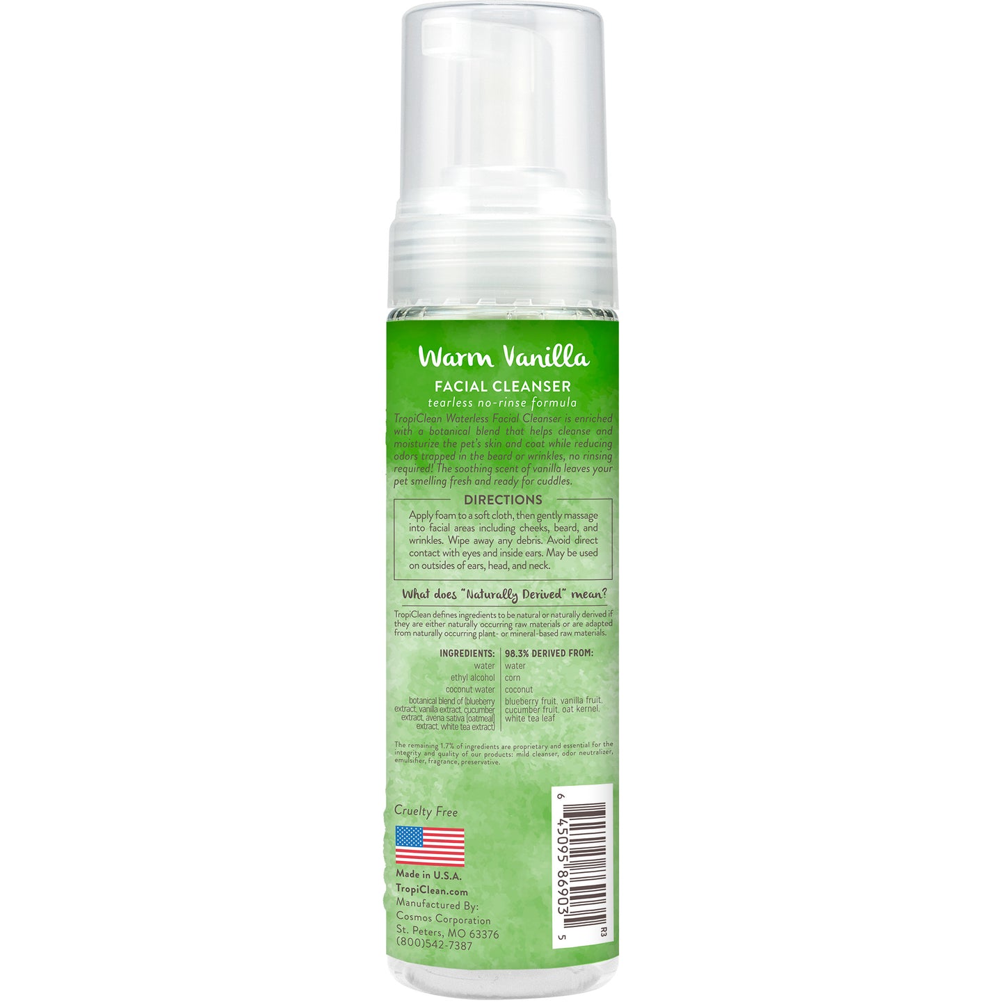 Tropiclean Facial Cleanser Tearless 7.4-oz