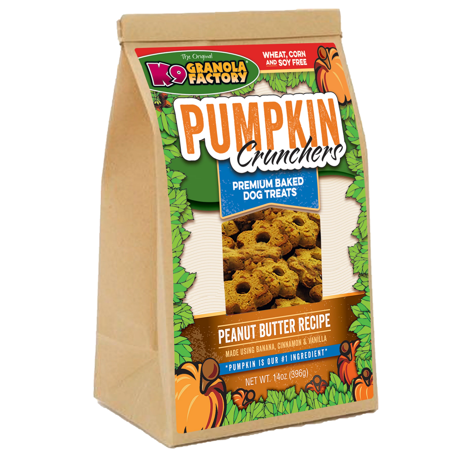 K9 Granola Pumpkin Crunchers PB & Banana Treats 14-oz