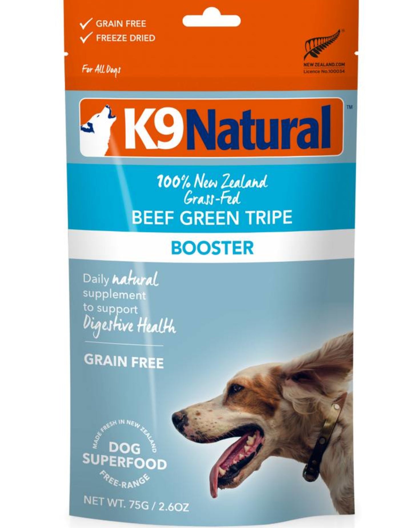 K9 Natural Beef Green Tripe Booster 2.6oz