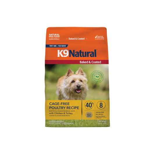 K9 Natural Baked & Coated Cage Free Poultry Recipe