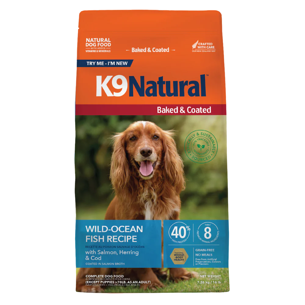 K9 Natural Baked & Coated Wild Ocean Fish Recipe