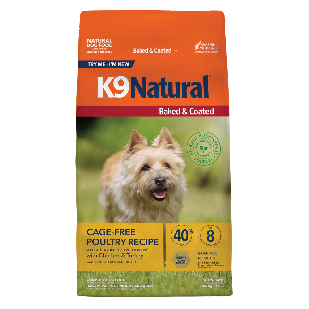 K9 Natural Baked & Coated Cage Free Poultry Recipe – Dog Day Afternoon
