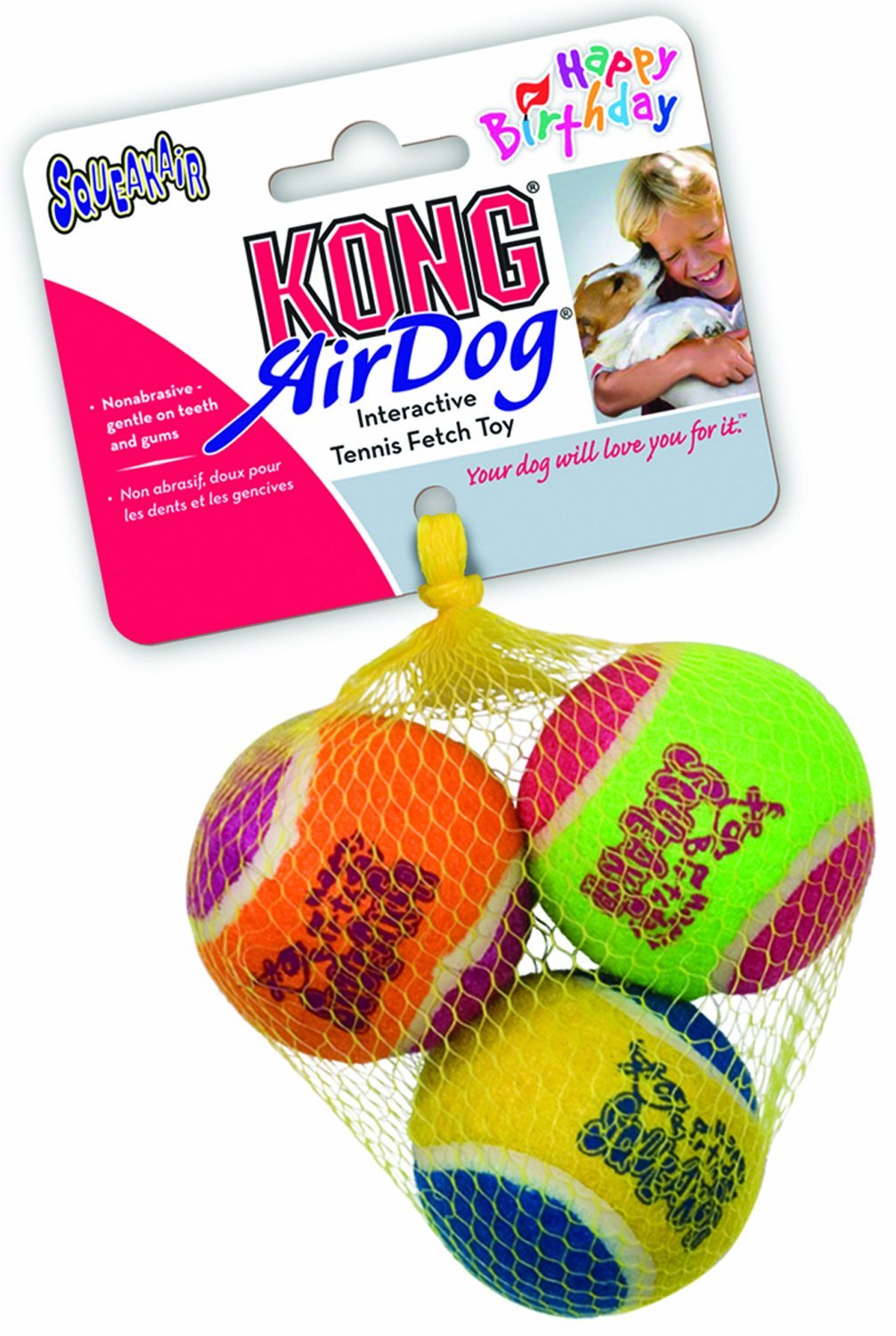 Kong Birthday Tennis Ball M 3-Pack