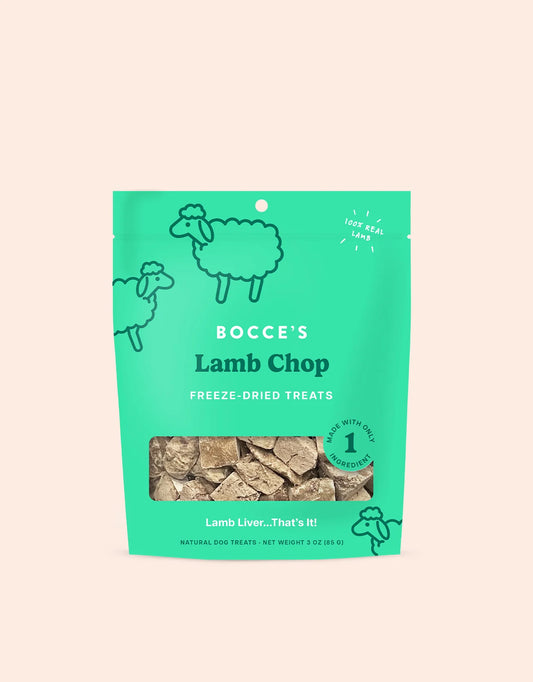 Bocce's Lamb Chop Freeze-Dried Treats 3oz