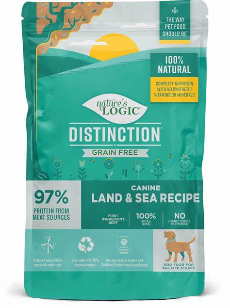 Nature's Logic Distinction Land & Sea Recipe Grain Free Dog Food 4.4lb