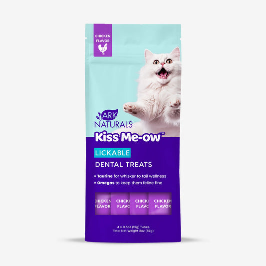 Ark Naturals Kiss Me-Ow Lickable Dental Treats Chicken 2oz