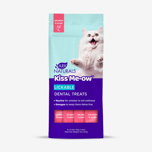 Ark Naturals Kiss Me-Ow Lickable Dental Treats Salmon 2oz