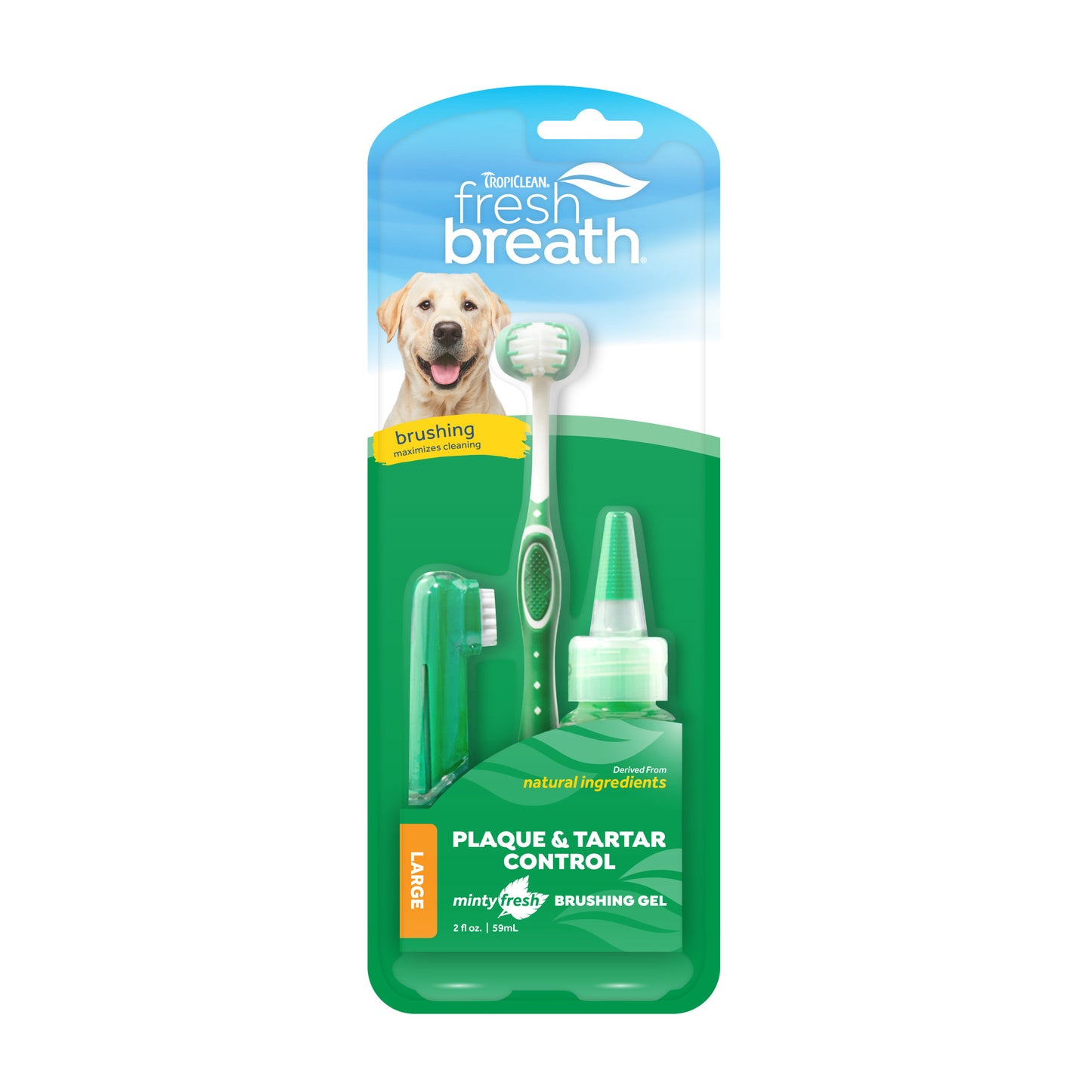 Tropiclean Oral Care Kit For Large Dog Breeds 2-oz