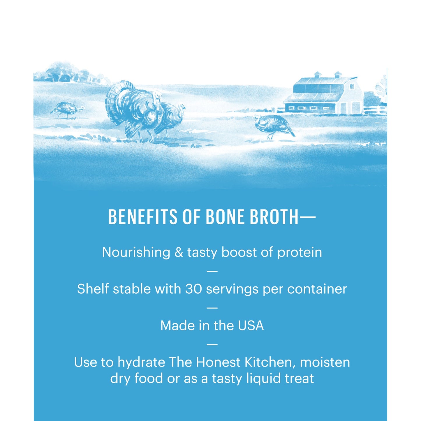 Honest Kitchen Instant Turkey Bone Broth 3.6 oz