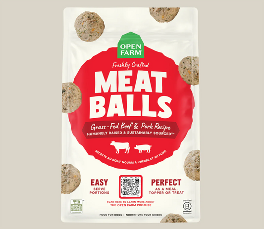 Open Farm Frozen Meatballs Beef & Pork