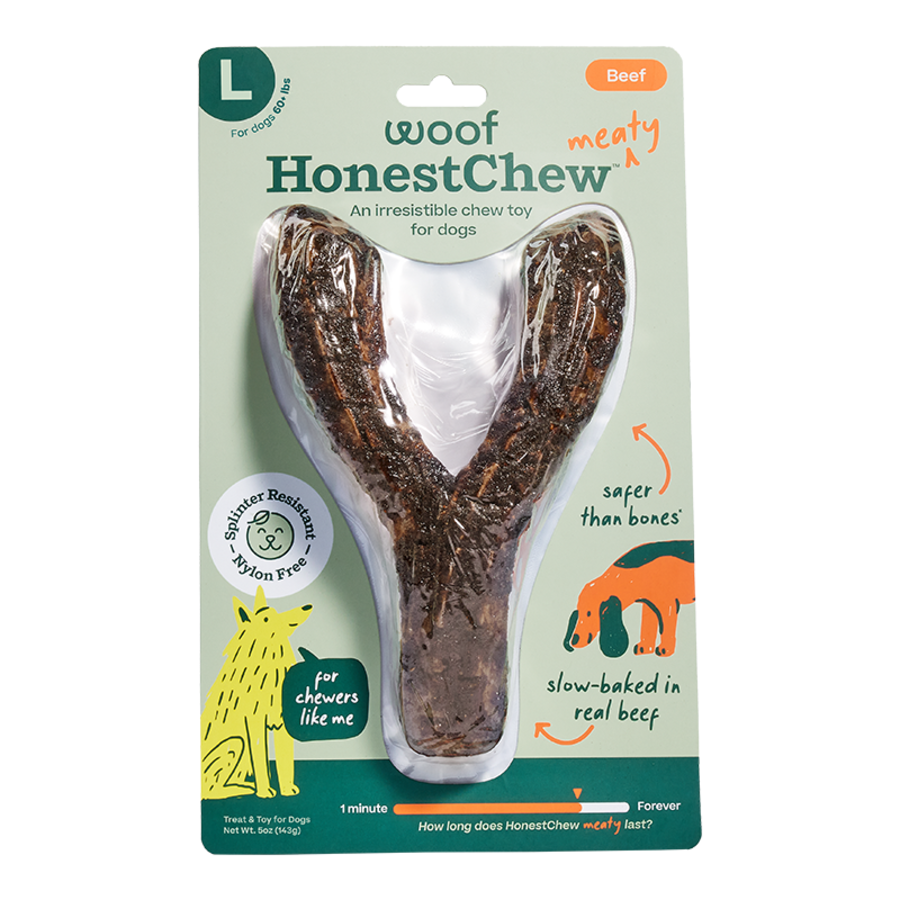 Woof Honestchew Meaty Ygnawt