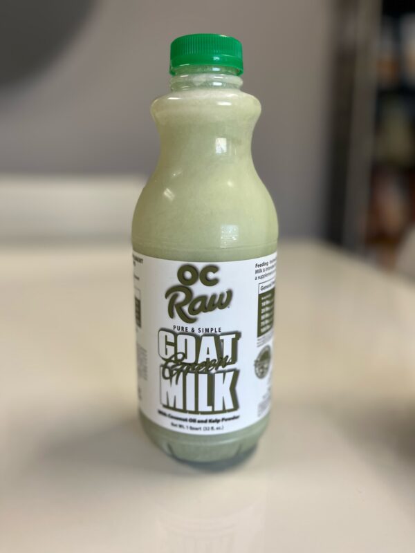 OC Raw Frozen Goat Milk Green Coconut Oil & Kelp