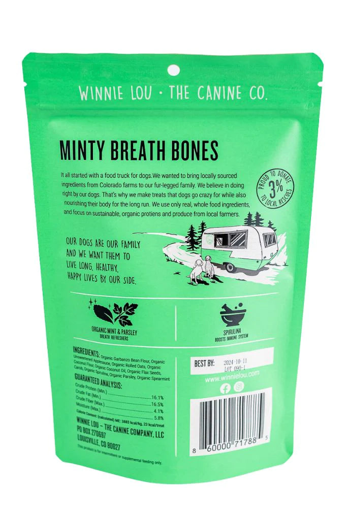 Winnie Lou Minty Breath Bones 4oz