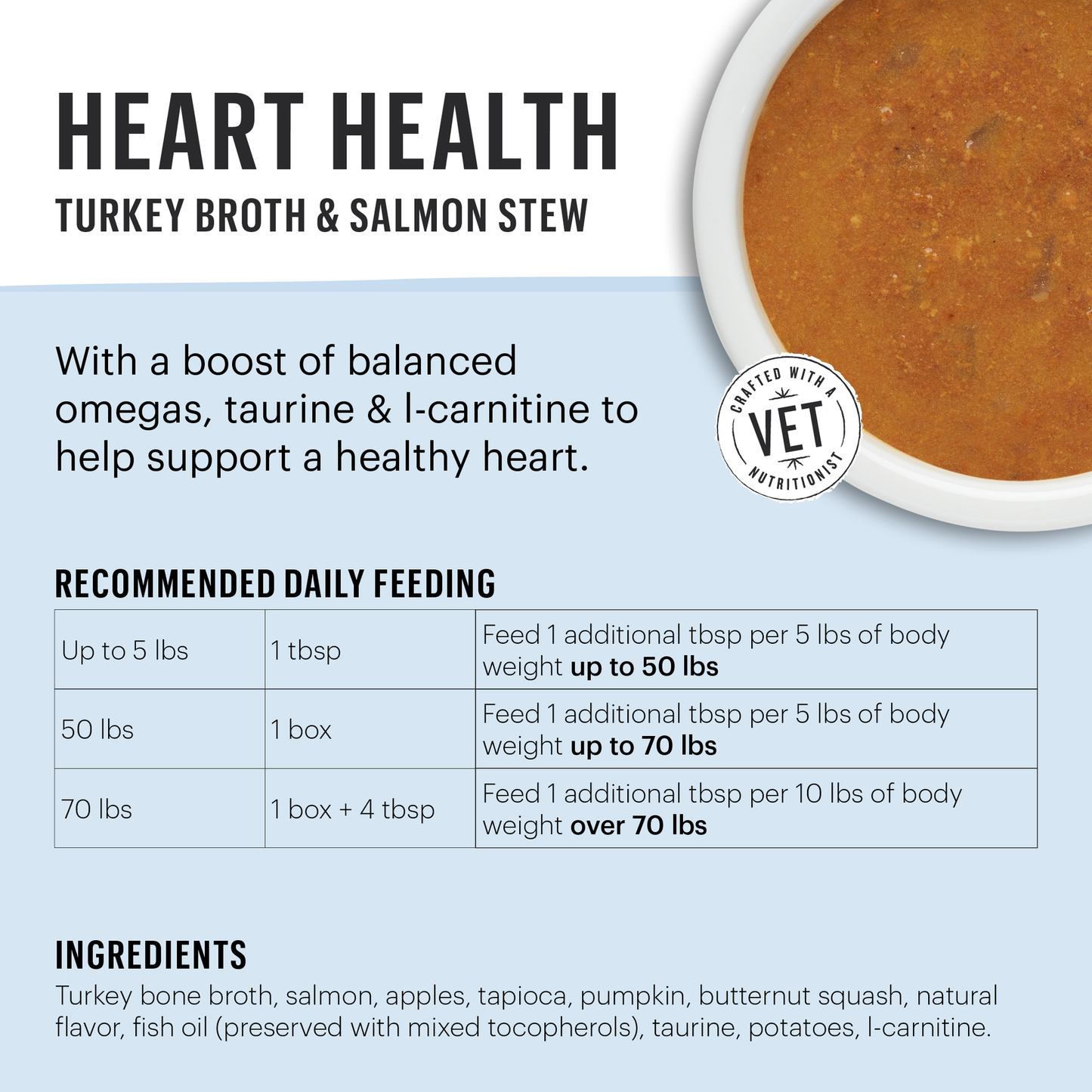 Honest Kitchen Bone Broth Heart Health Turkey & Salmon Pour Over 5.5 oz