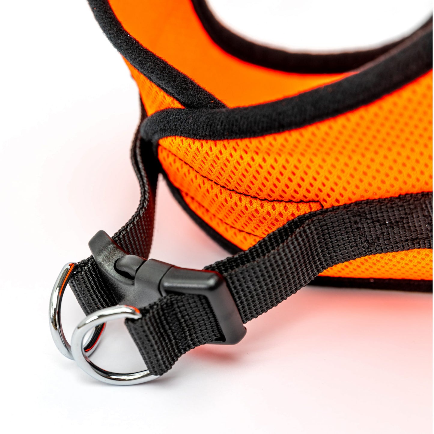 Bark Appeal Neon Orange Mesh Step in Harness