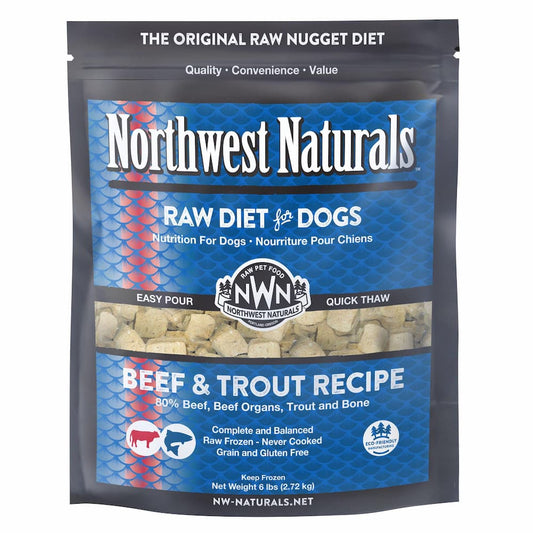 Northwest Naturals Frozen Beef & Trout Nuggets