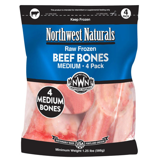 Northwest Naturals Frozen Beef Bones Medium 4 Pack