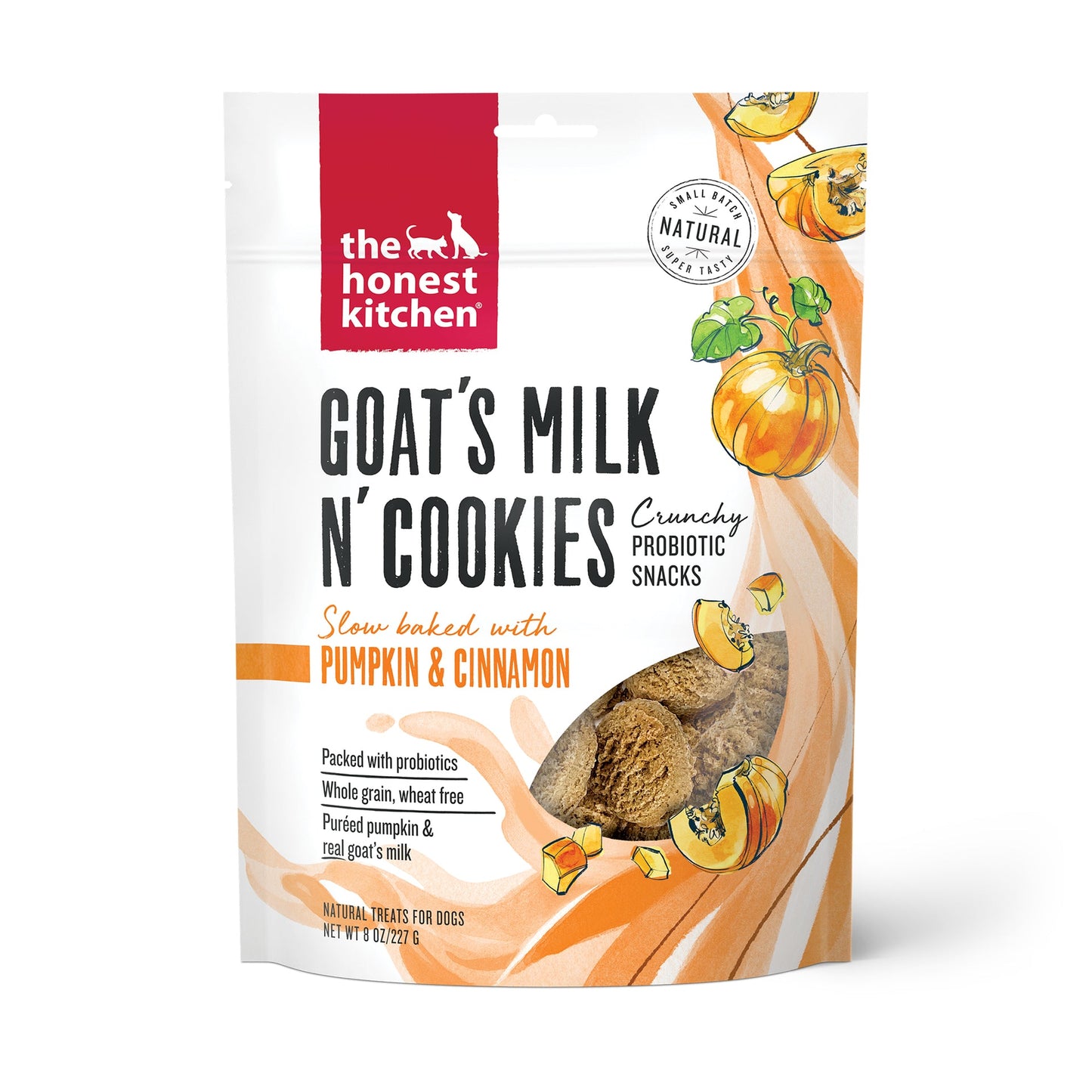 Honest Kitchen Pumpkin and CInnamon Goat's Milk N Cookies 8 oz