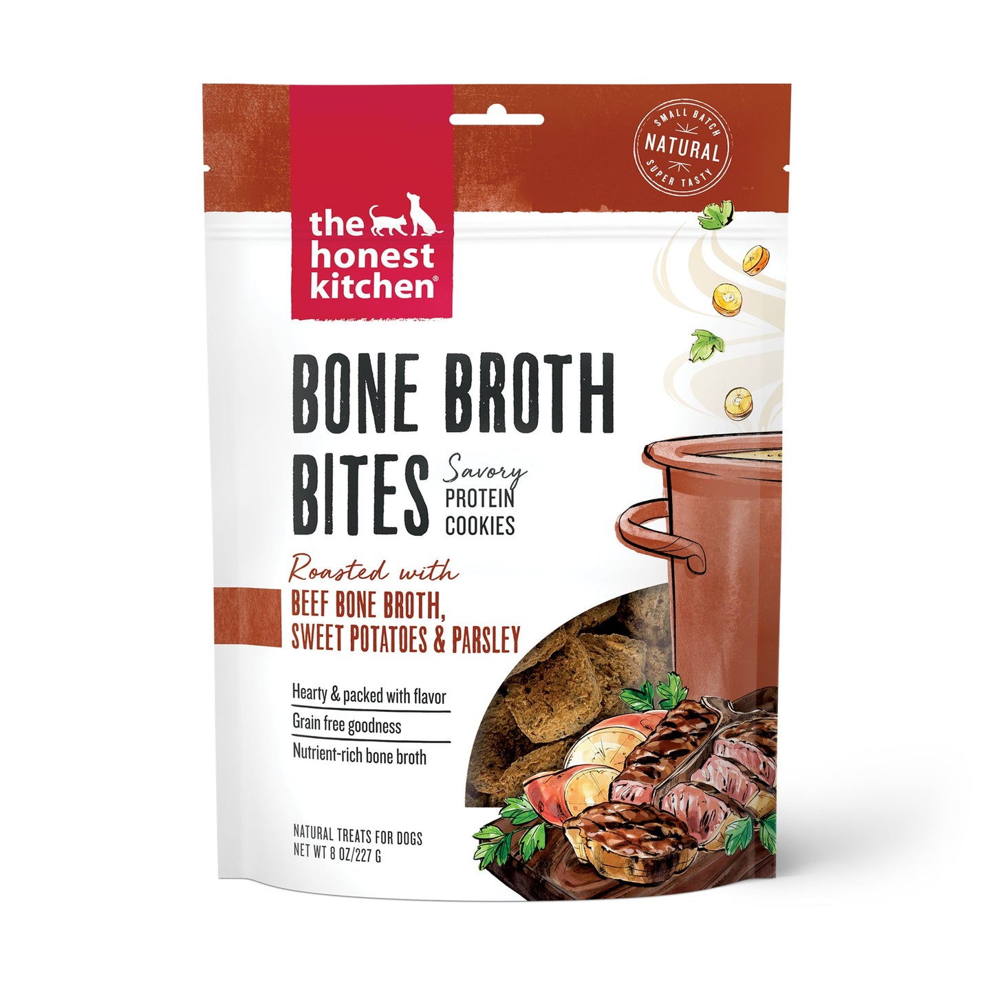 Honest Kitchen Beef Broth Bites with Sweet Potato 8 oz