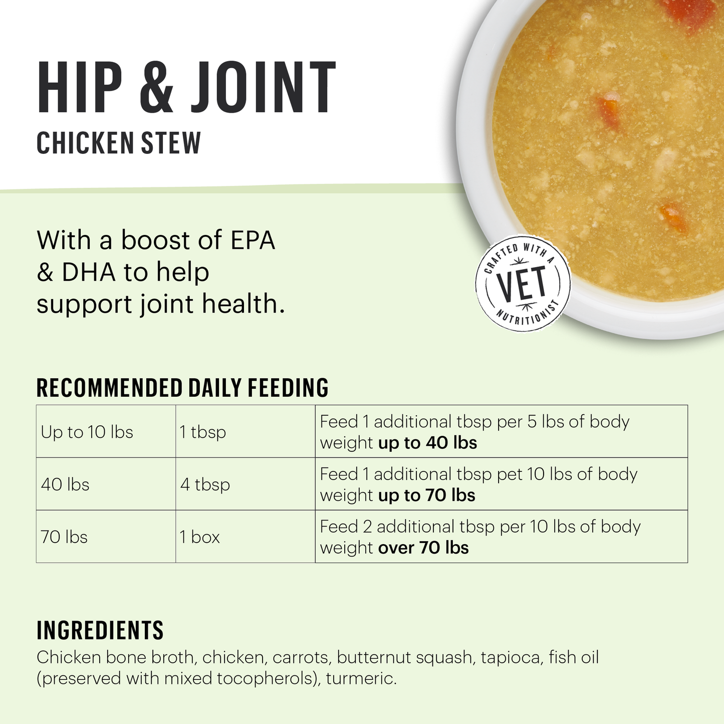 Honest Kitchen Pour Overs Hip & Joint Chicken Stew 5.5 oz