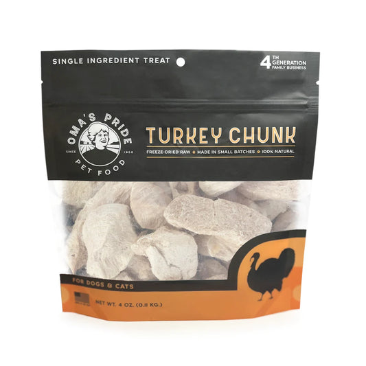 Oma's Pride Freeze-Dried Turkey Breast Chunks 1.5oz