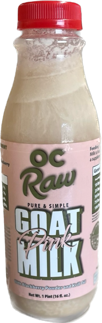 OC Raw Frozen Goat Milk Pink with Blackberry & Krill Oil