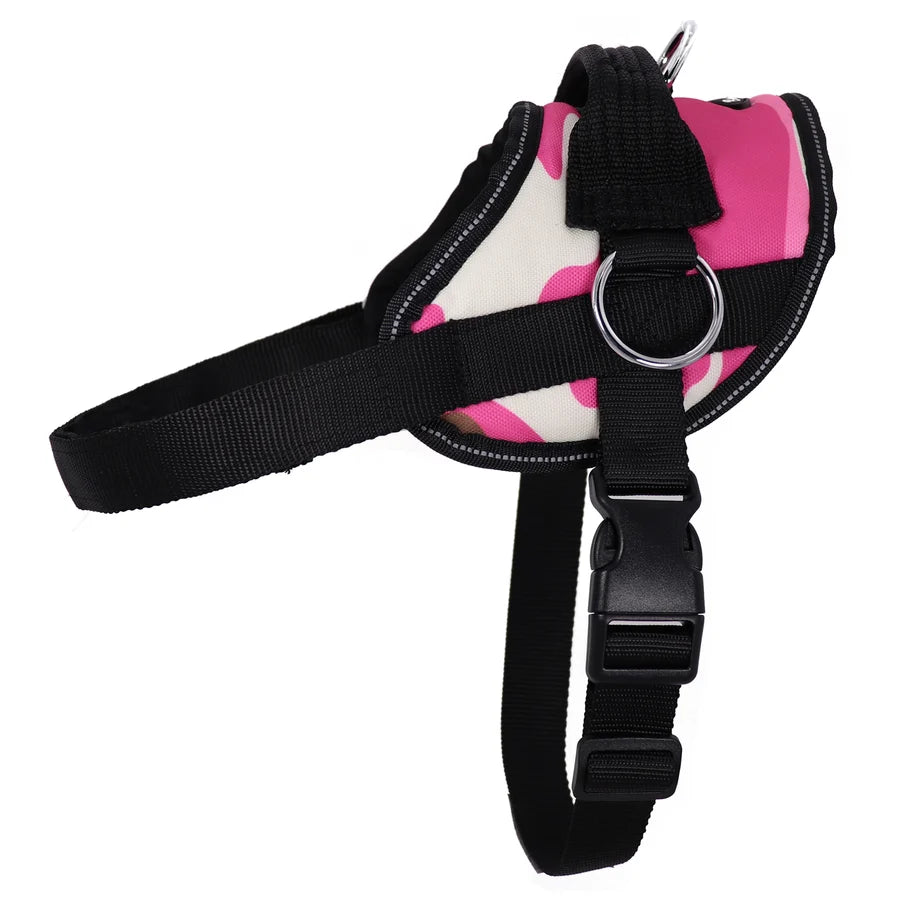 Bark Appeal Pink Camo Reflective No Pull Harness