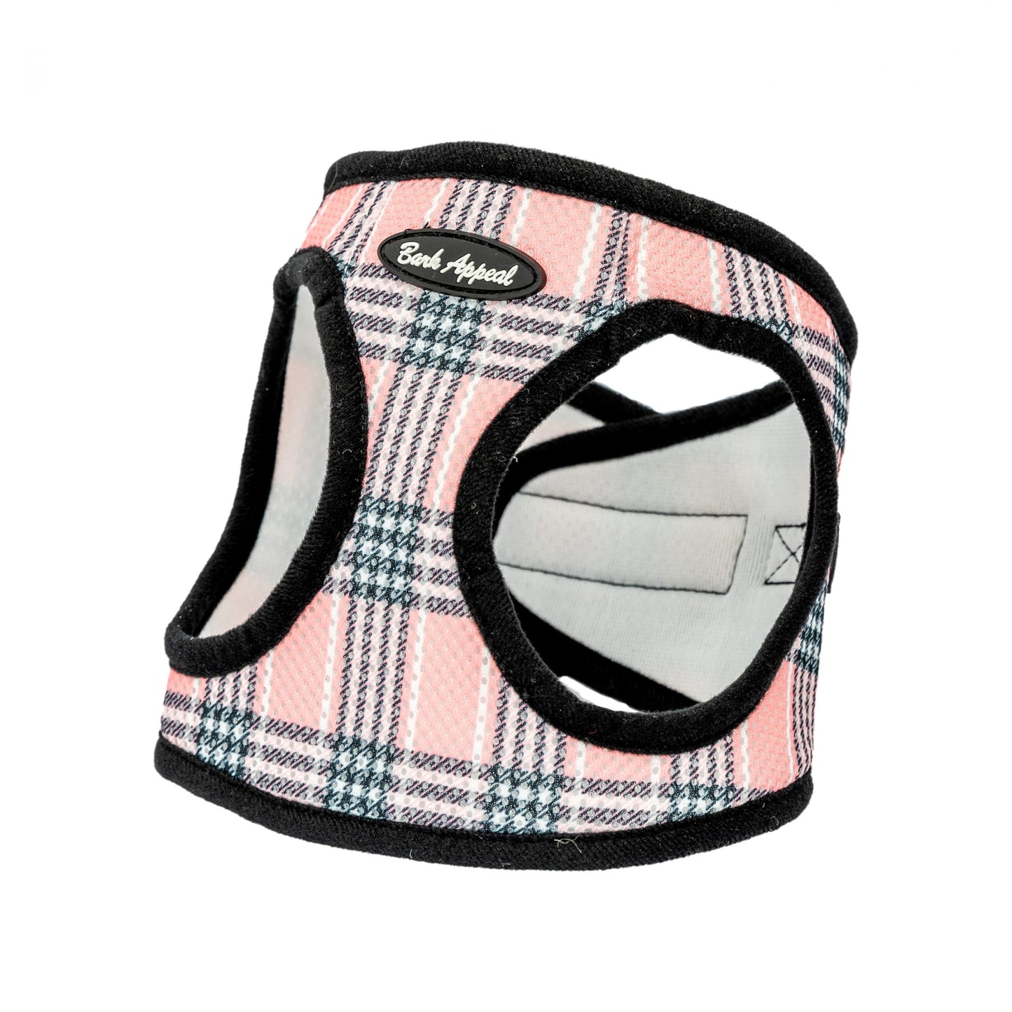 Bark Appeal Pink Plaid Step In Harness