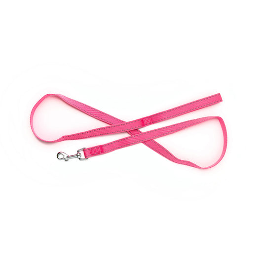 Bark Appeal Pink Reflective Leash 5/8"