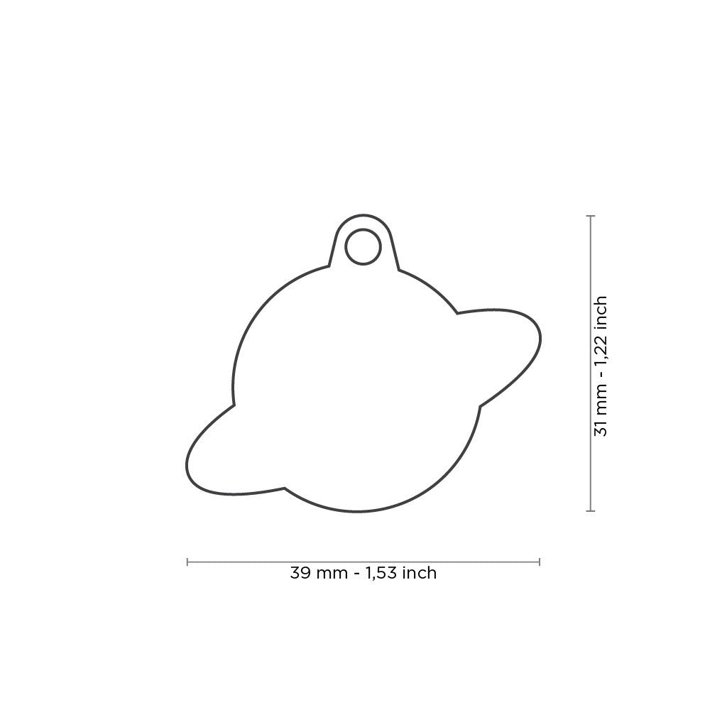 MyFamily Charms Planet Dog Tag
