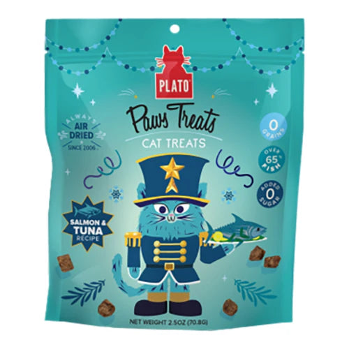 Plato Holiday Paws & Claws Cat Treat 2 Pack