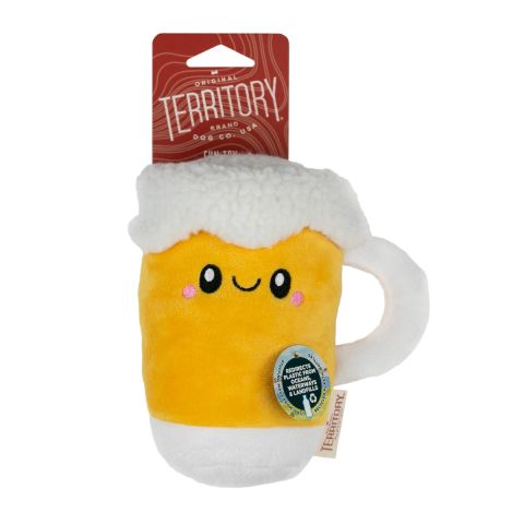 Territory Plush Squeaker Beer 6.5"