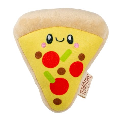 Territory Plush Squeaker Pizza 6"