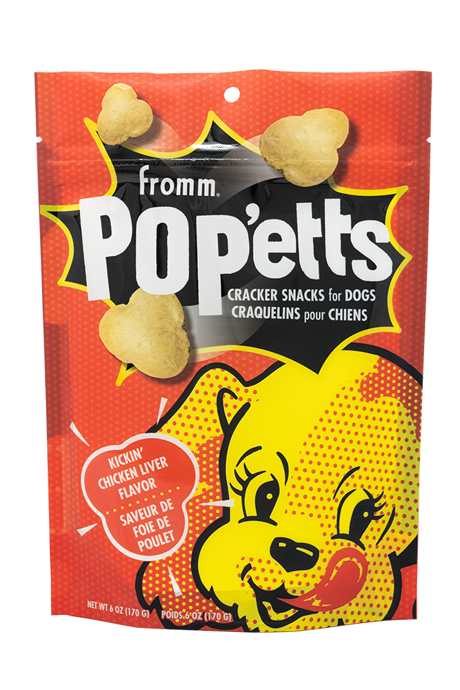Fromm Pop'Etts Kickin' Chicken Liver Dog Treats 6 oz