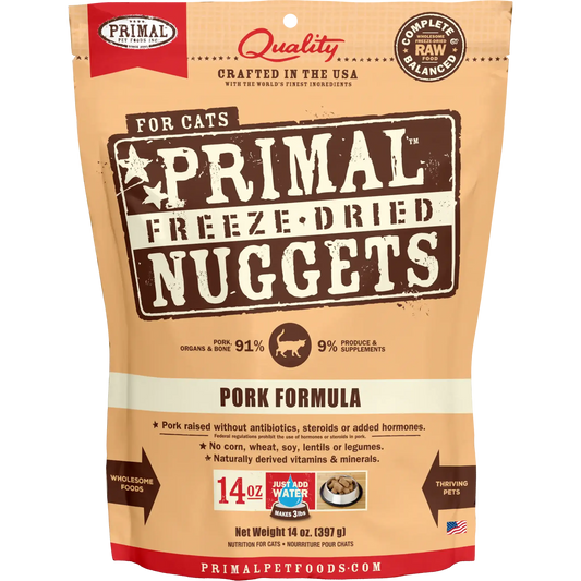 Primal Freeze Dried Raw Cat Food Pork Recipe 14oz