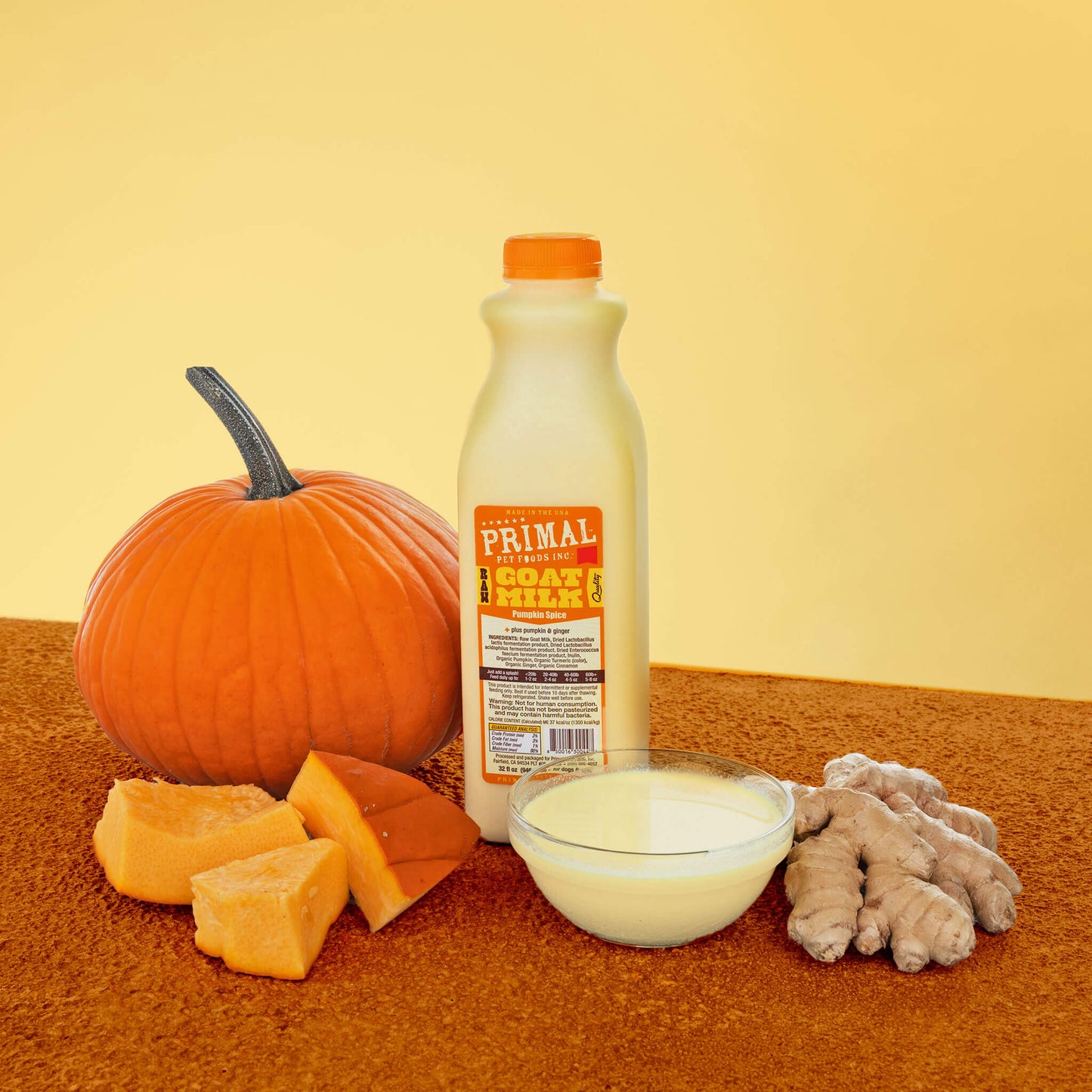 Primal Pumpkin Spice Frozen Raw Goat Milk 32oz