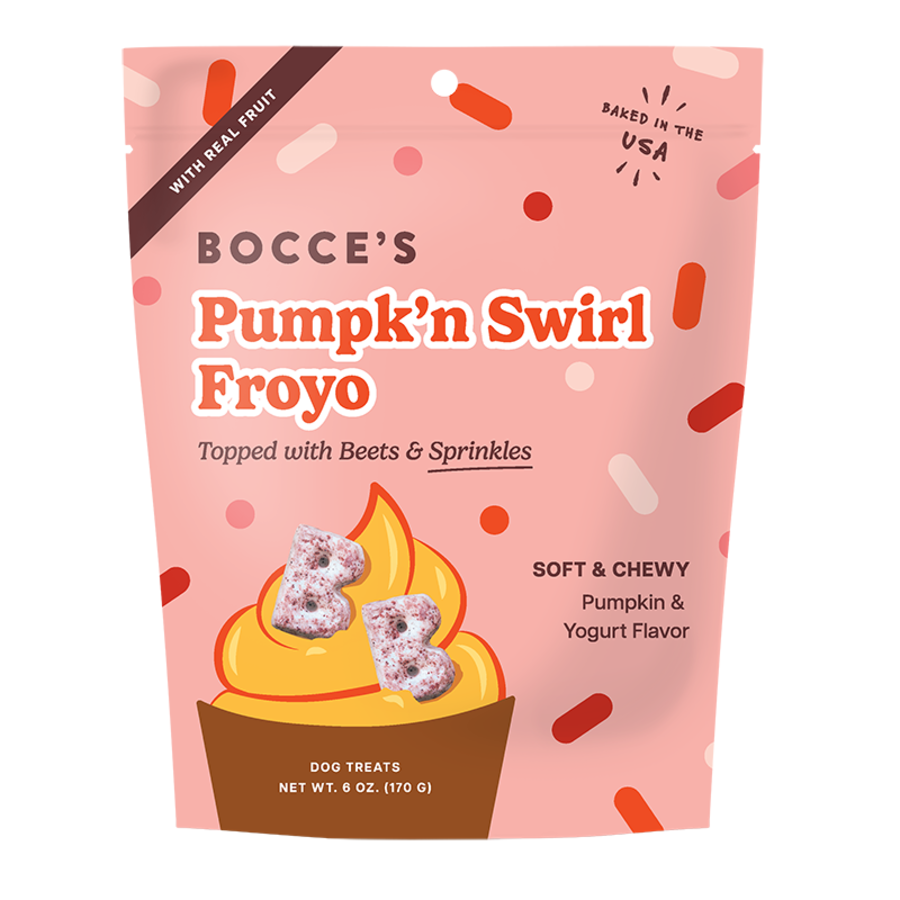 Bocce's Soft & Chewy Pumpk'n Swirl Froyo 6o