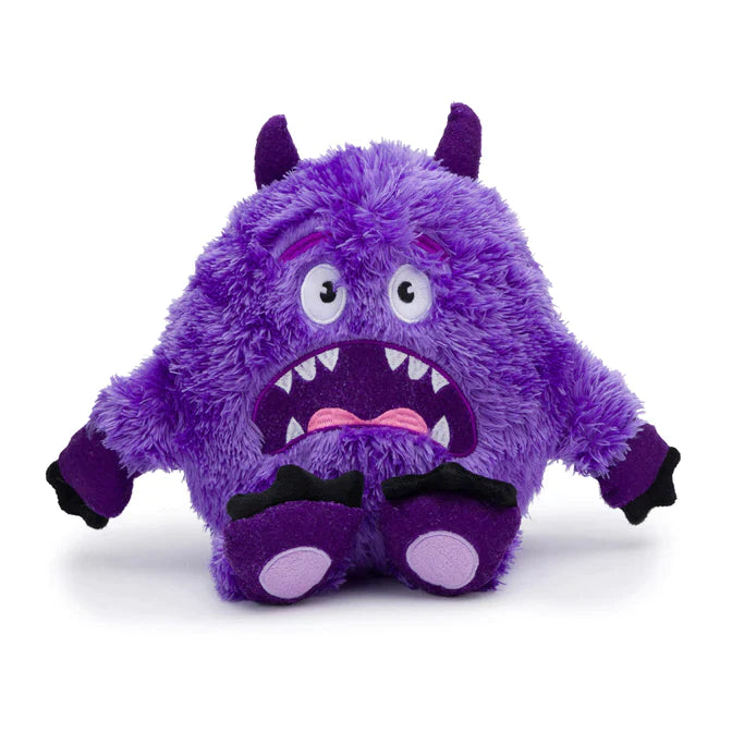 FabDog Medium Purple Fluffy Monster Dog Toy