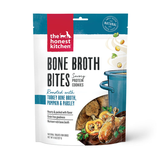 Honest Kitchen Turkey Bone Broth Bites with Pumpkin 8 oz