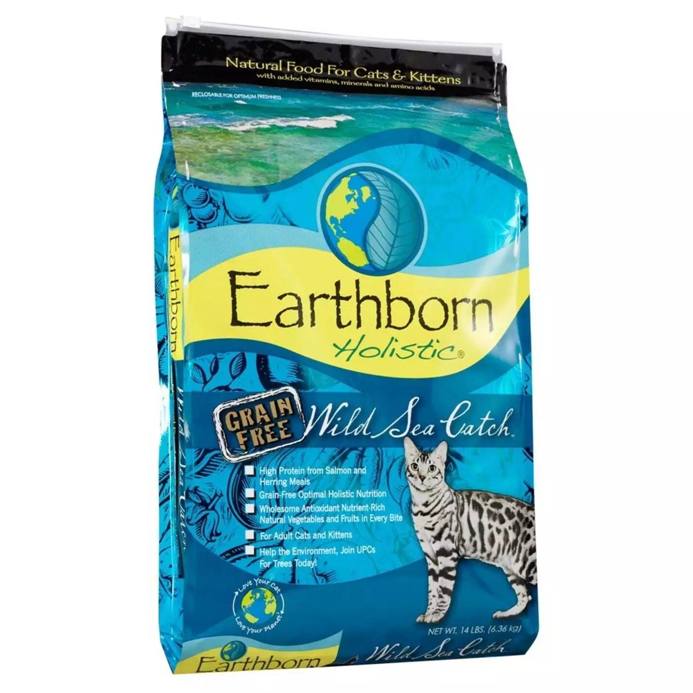 Earthborn Holistic Grain Free Wild Sea Catch Cat Food 14lb